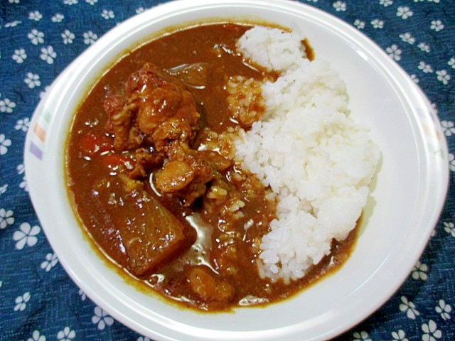 鶏手羽と大根のカレー