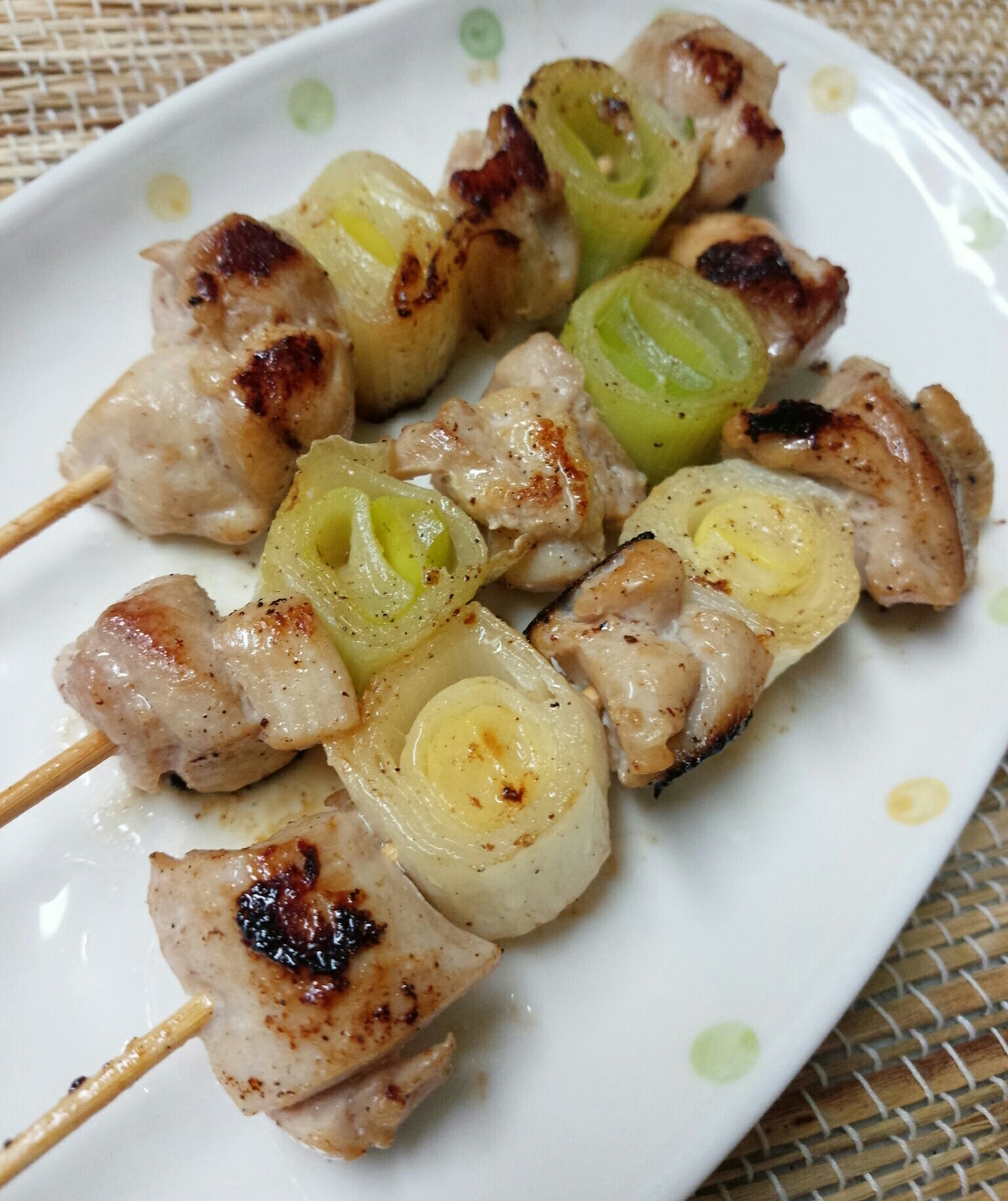 鶏肉1枚でけっこう出来る！お家で焼き鳥☆