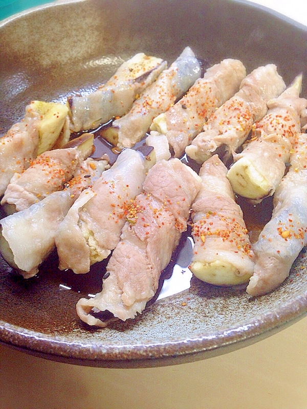 とっても簡単☆ナスの肉巻き