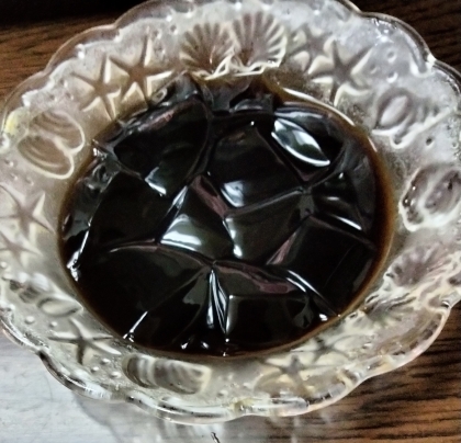 アイスコーヒーリキッドで濃厚コーヒーゼリー