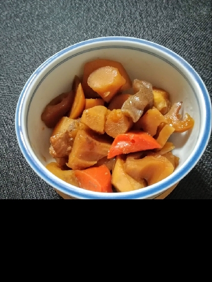 鶏モモ肉の簡単煮物　筑前煮風