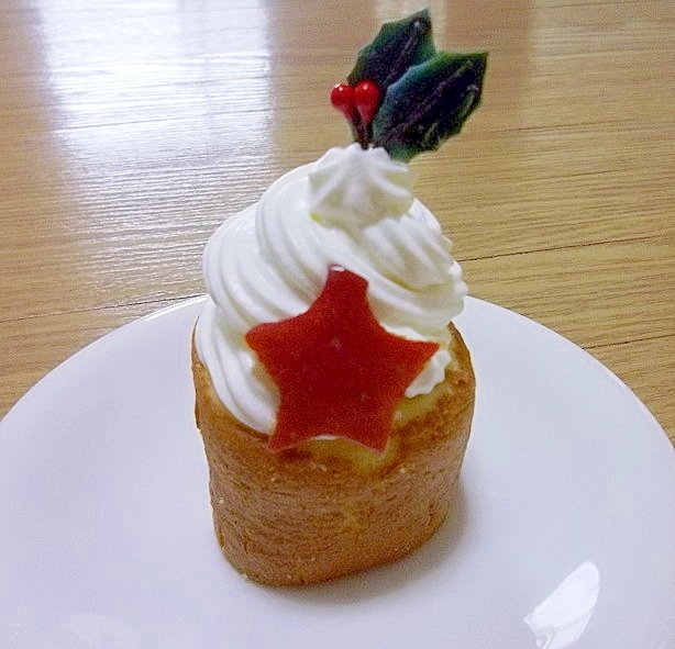 クリスマス☆子供と作れる♪簡単節約♪プチケーキ