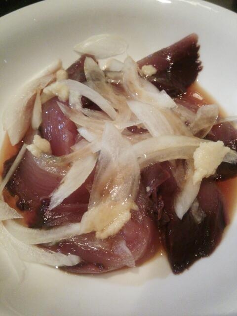 鰹のカルパッチョ