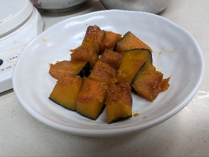 10分加熱で煮崩れなし☆フライパンでかぼちゃの煮物