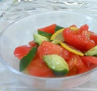 胡瓜＆トマト簡単サラダ