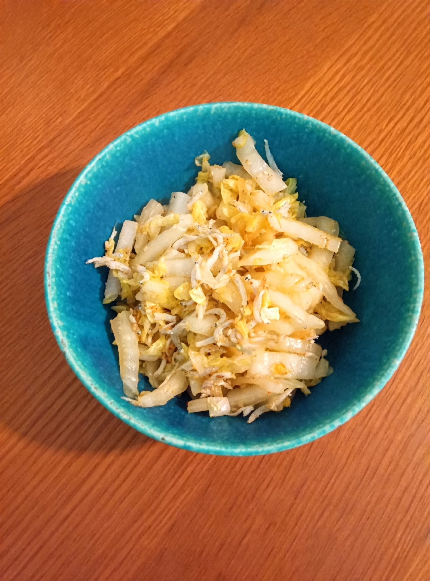白菜のしらす炒め