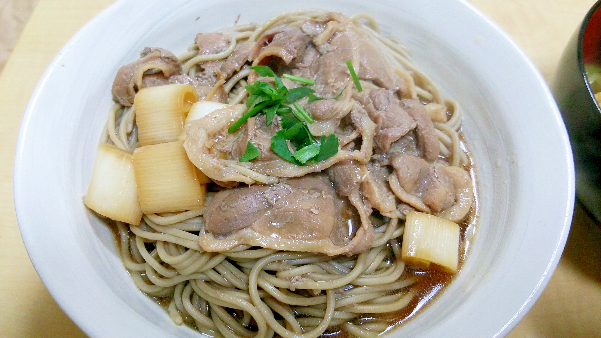 【鴨肉】合鴨肉の鴨南蛮そば【自家製麺】