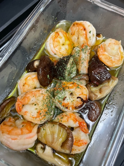 簡単！美味い！海老のアヒージョ