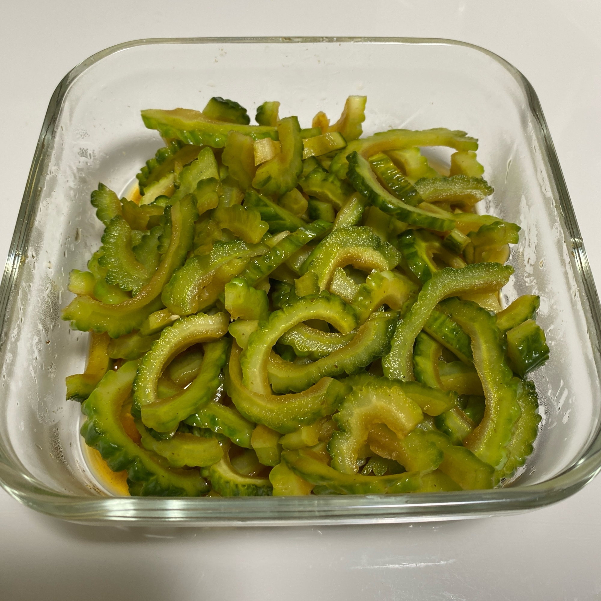 ゴーヤのダシ醤油漬け