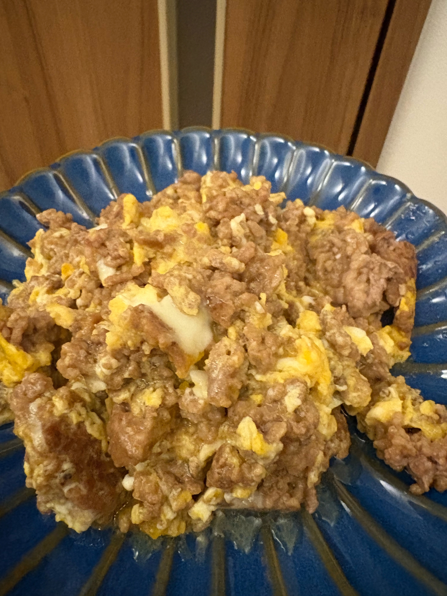 材料少なめ♡簡単♡豚ひき肉と卵の炒め物♡節約