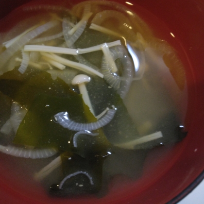 えのき玉ねぎ味噌汁✧˖°