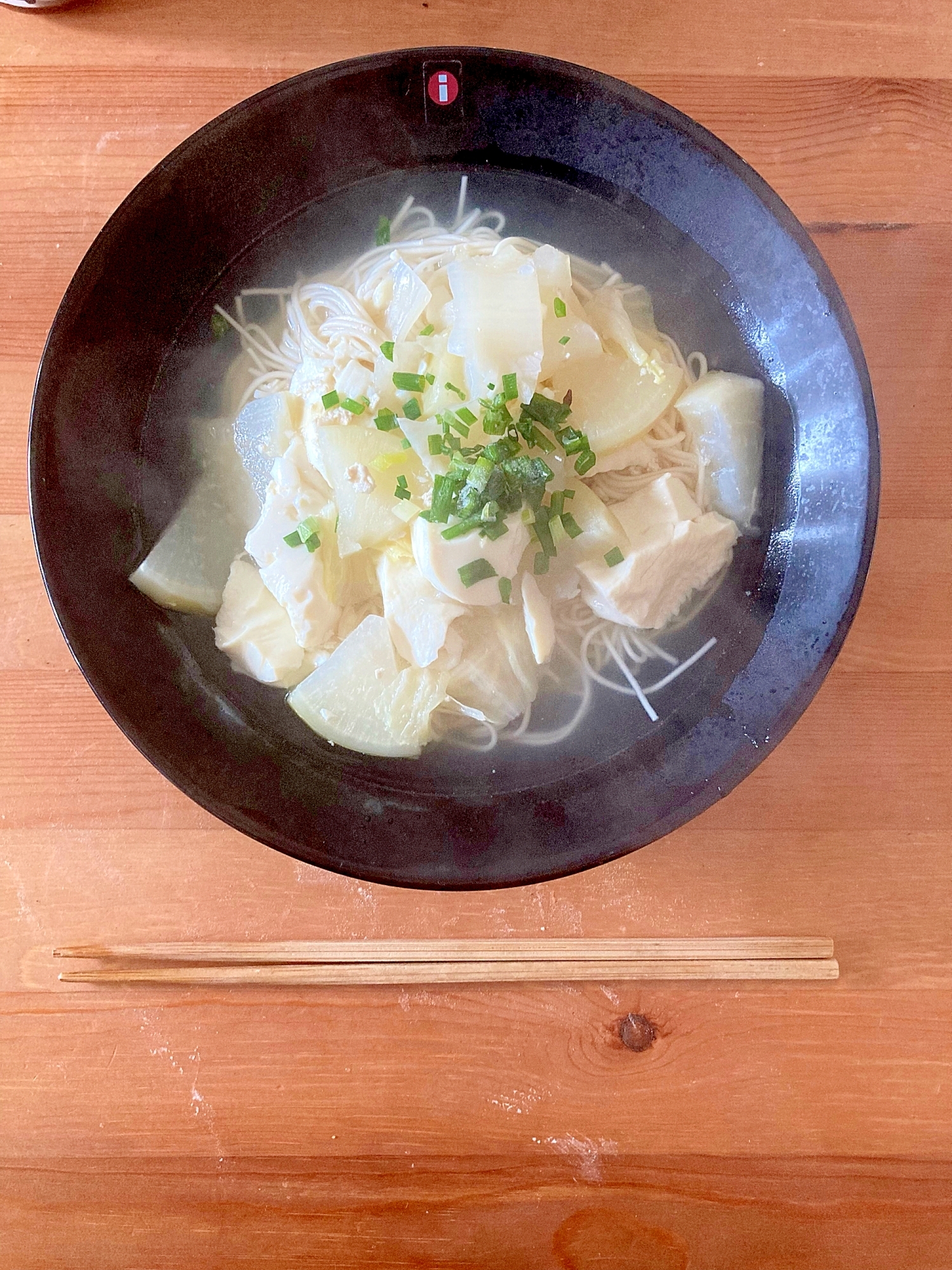 大根と白菜のにゅう麵