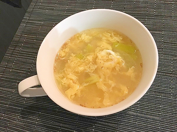 長ねぎのかきたま牛骨スープ