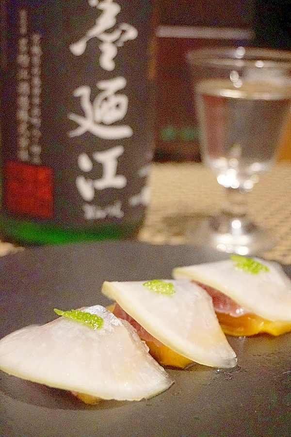 【和歌山食材】秋刀魚と柿、大根の前菜