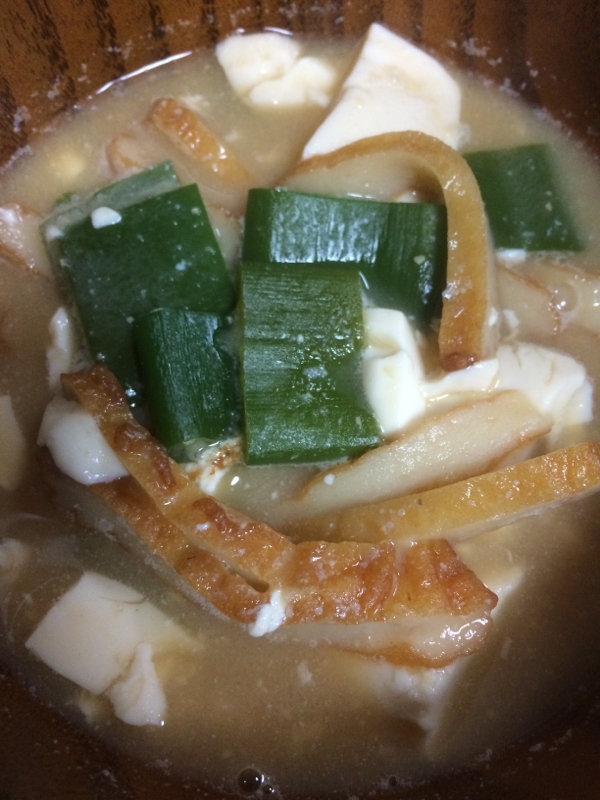 平天と豆腐のお味噌汁(❁・∀・❁)