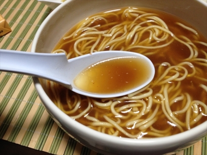 ウェイパーでミニミニしょうゆラーメン♪