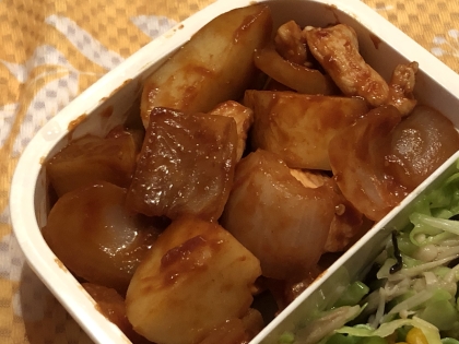 給食の味！鶏肉とじゃがいものケチャップ和え