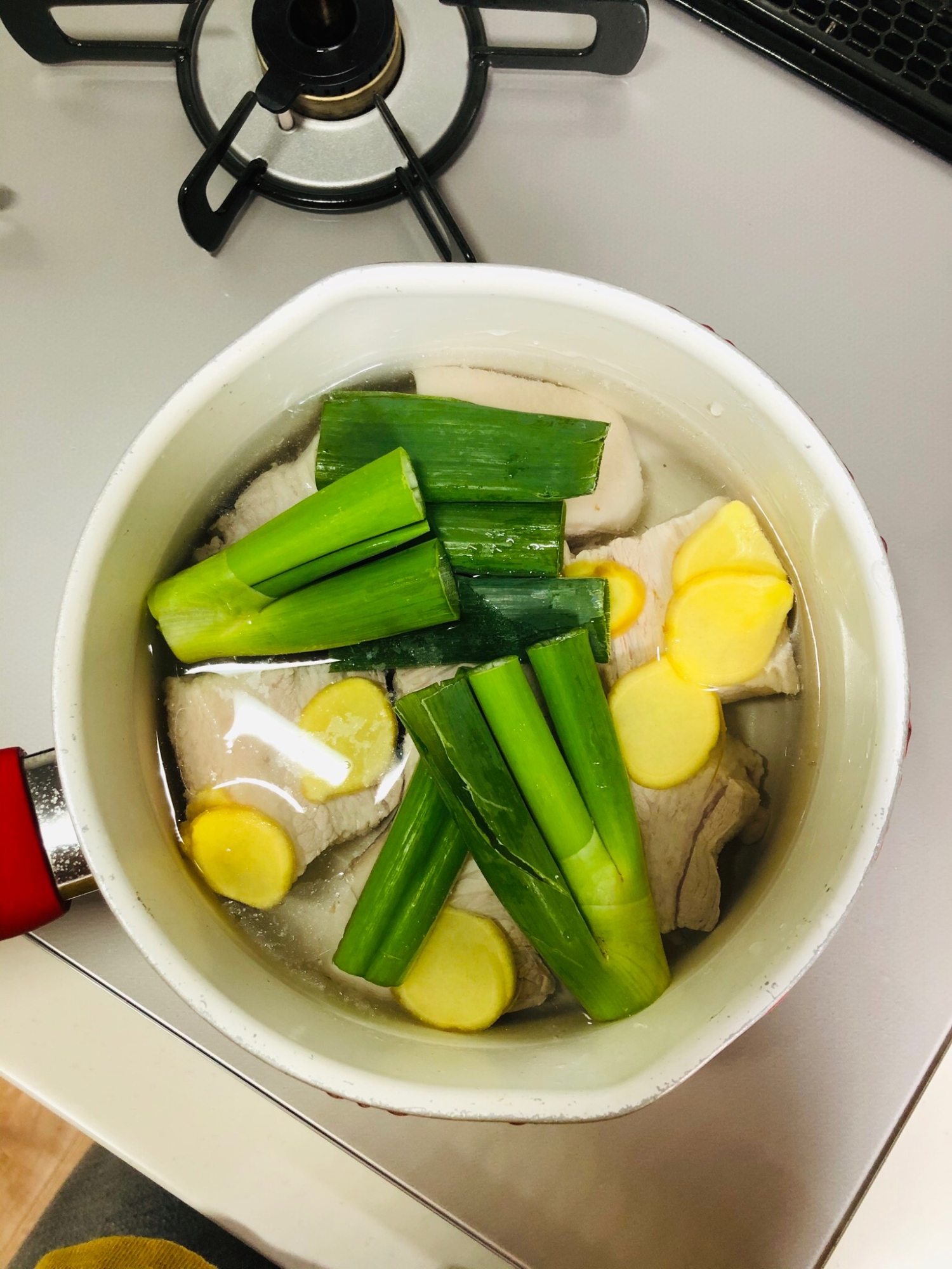 豚バラブロックの下茹で レシピ 作り方 By 7e Cook 楽天レシピ