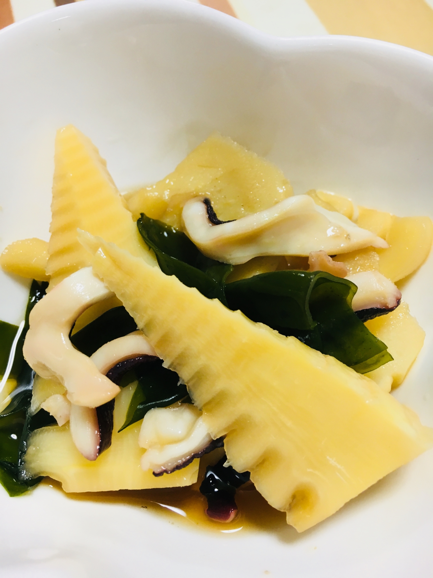 春到来♪筍とタコとワカメの煮物♪