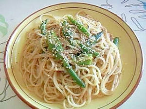 和風の梅パスタ