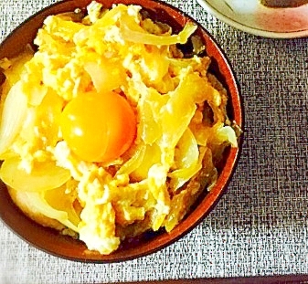 鶏胸肉で親子丼☆