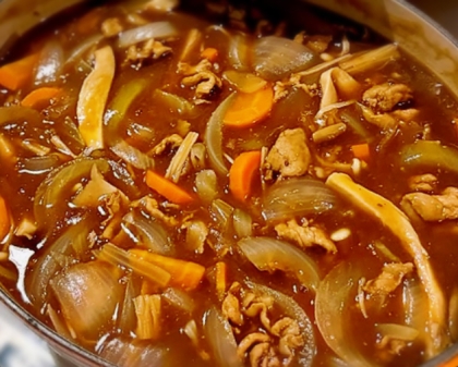 カレー風味のハッシュドポーク