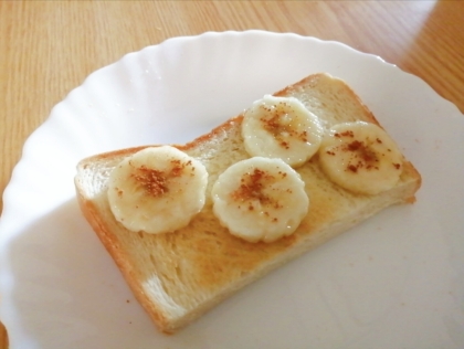 食物繊維もたっぷりハニーバナナトースト