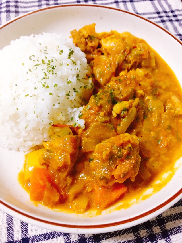 すぐできる♪スパイスチキンカレー