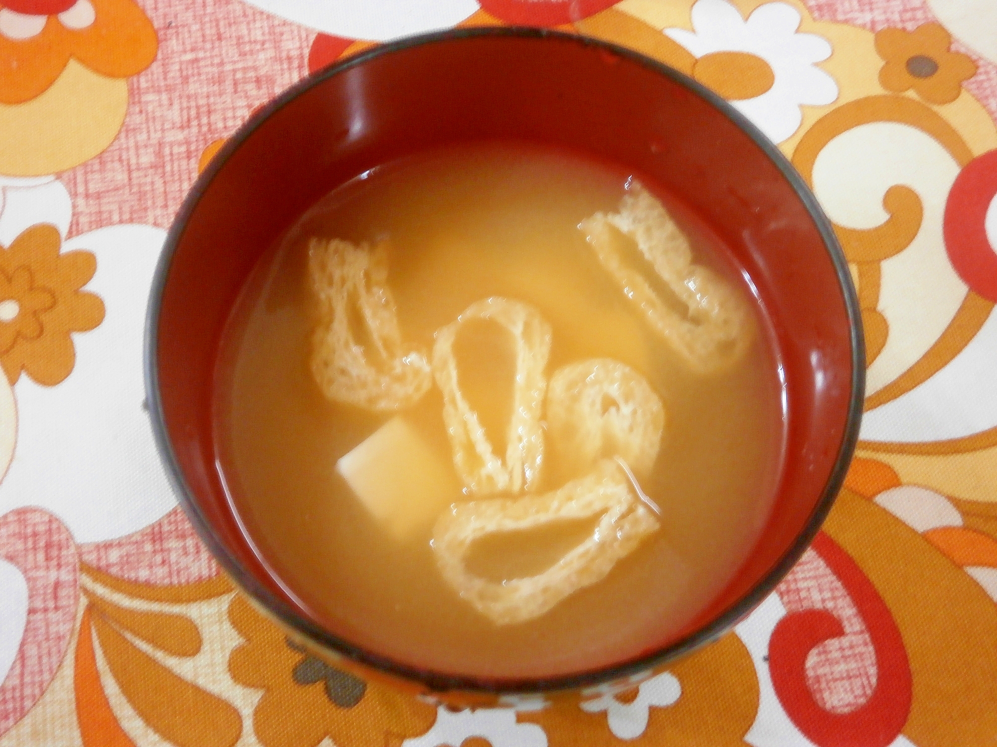 しょうが入り！豆腐・油揚の味噌汁