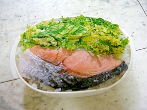 炊飯器で鮭弁