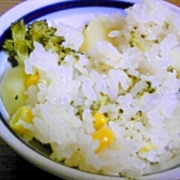 じゃがいもとブロッコリーの炊き込みご飯 レシピ 作り方 By れいらん6425 楽天レシピ じゃがいもとブロッコリーの炊き込みご飯 レシピ 作り方 By れいらん6425 楽天レシピ