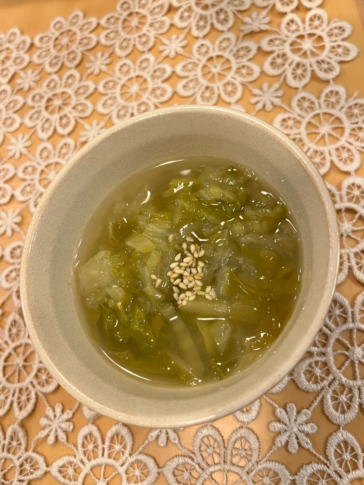 白菜だけスープ