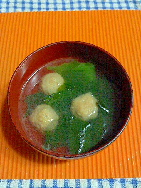 冷凍鶏団子で ワカメの生姜スープ レシピ 作り方 By テツオ63 楽天レシピ