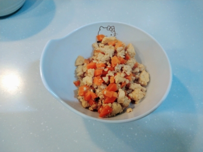 簡単☆ちょいピリ挽き肉炒め