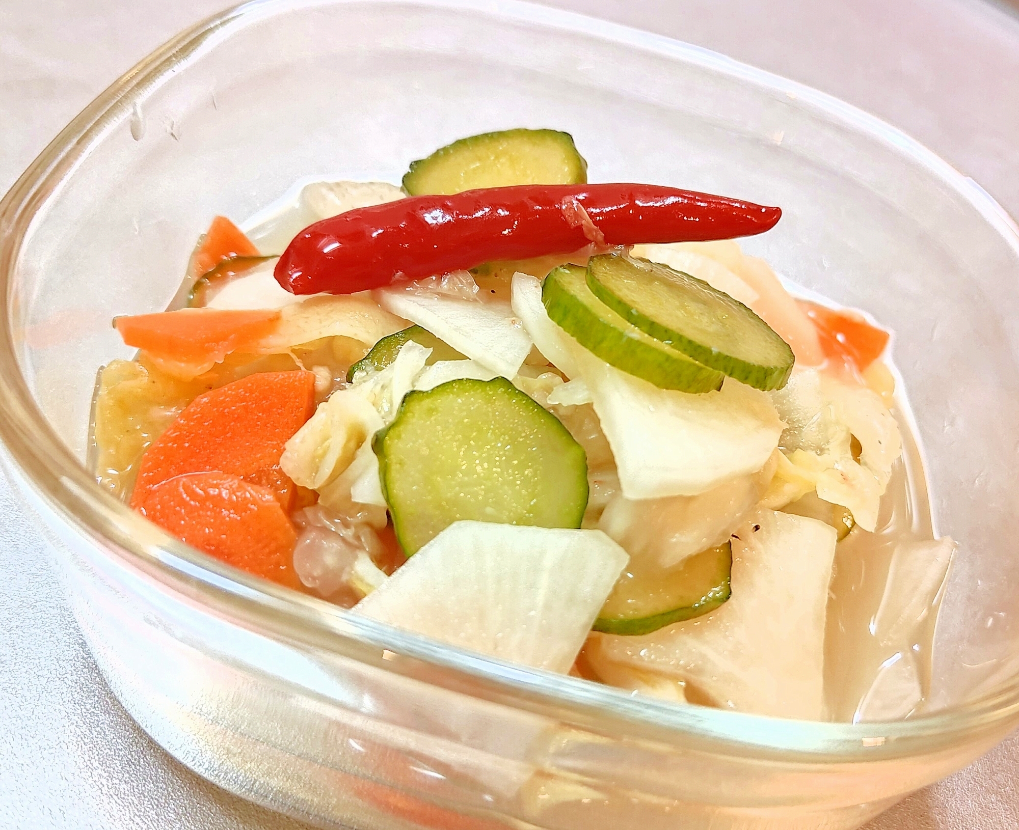 乳酸菌たっぷり♪あっさりまろやか水キムチ