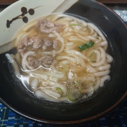 しめじ＊肉のかけうどん