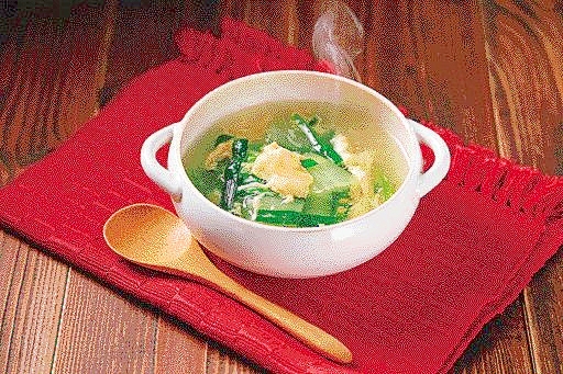 楽天マート☆白菜とニラの中華スープ