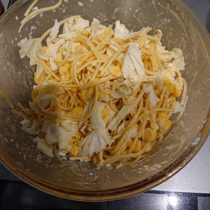手作りマヨのスパサラ