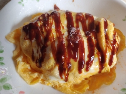 卵はそっと乗せるだけ！簡単オムライス