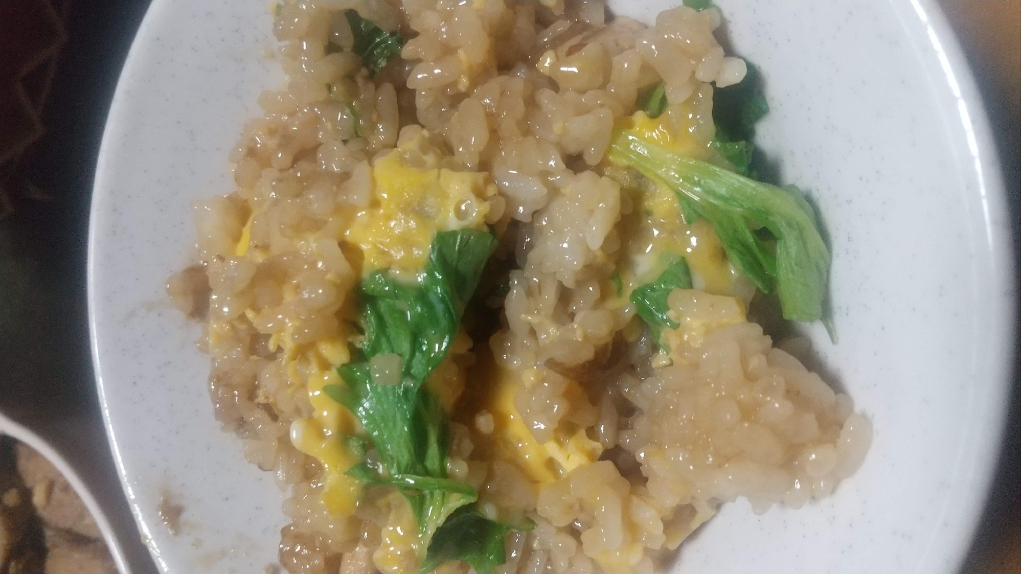 チャーシューの煮汁で！おじや