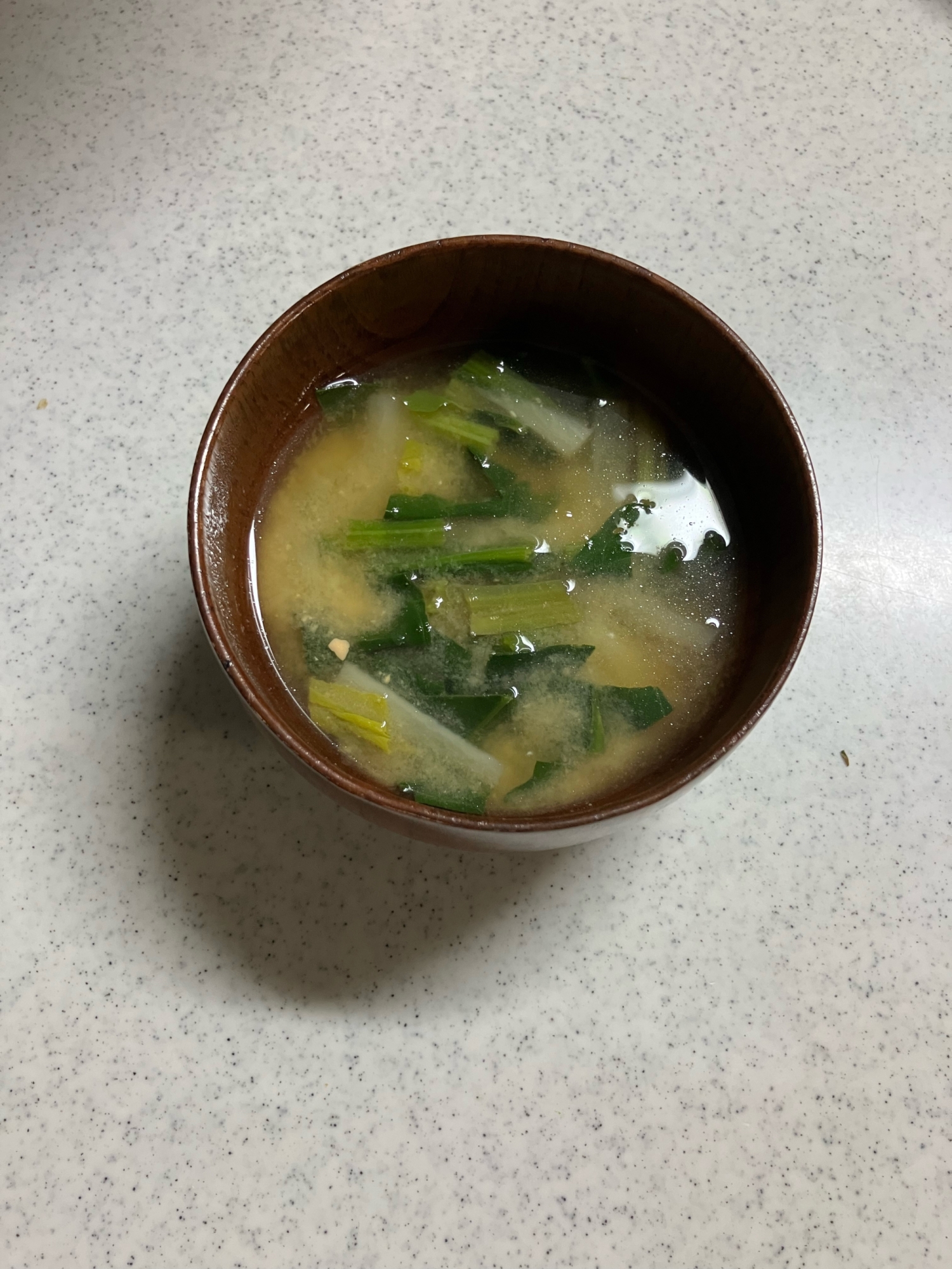 ほうれん草と大根のみそ汁