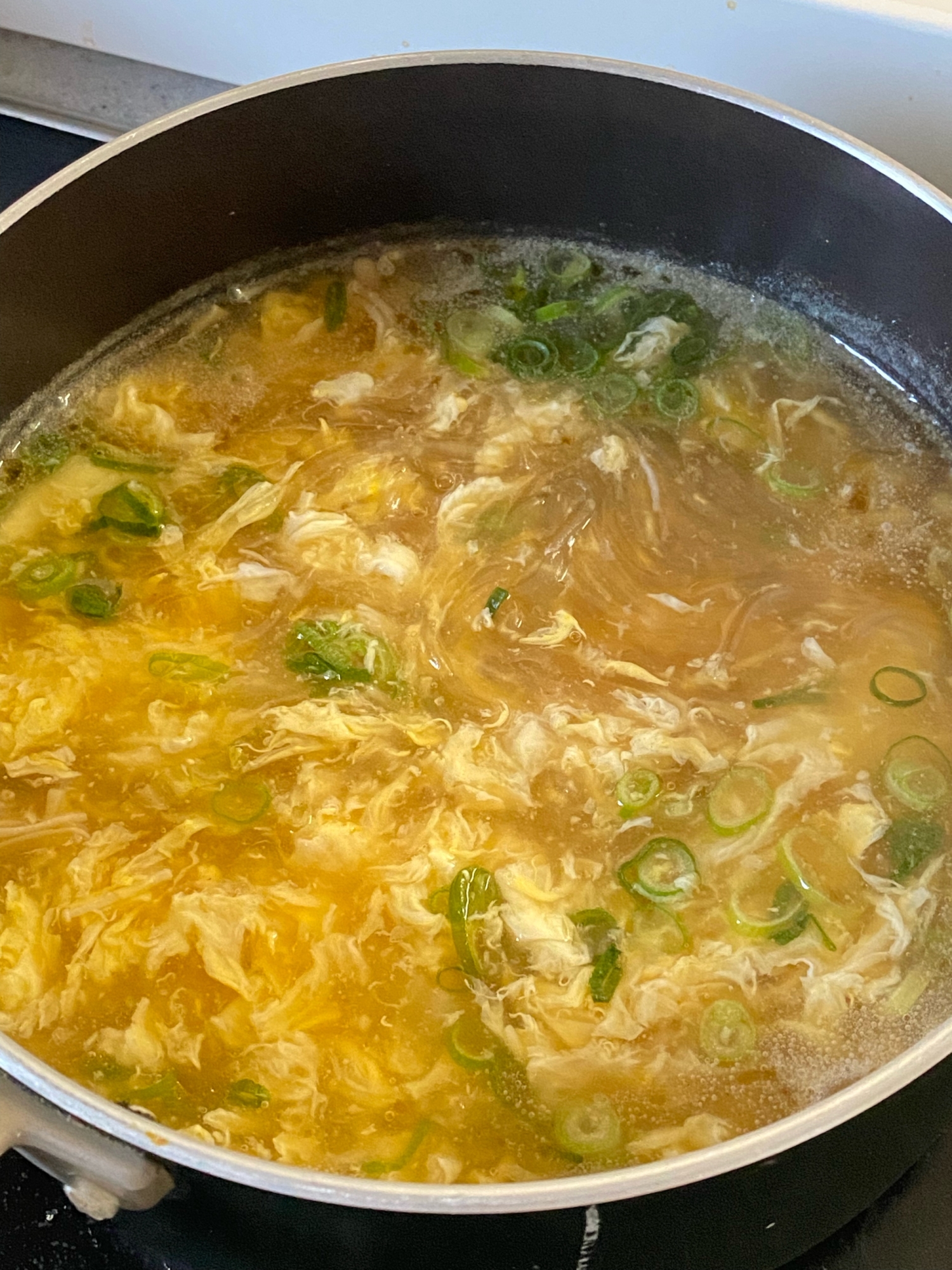 黄金色のたまご春雨スープ