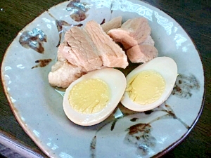 豚バラと卵の日本酒煮