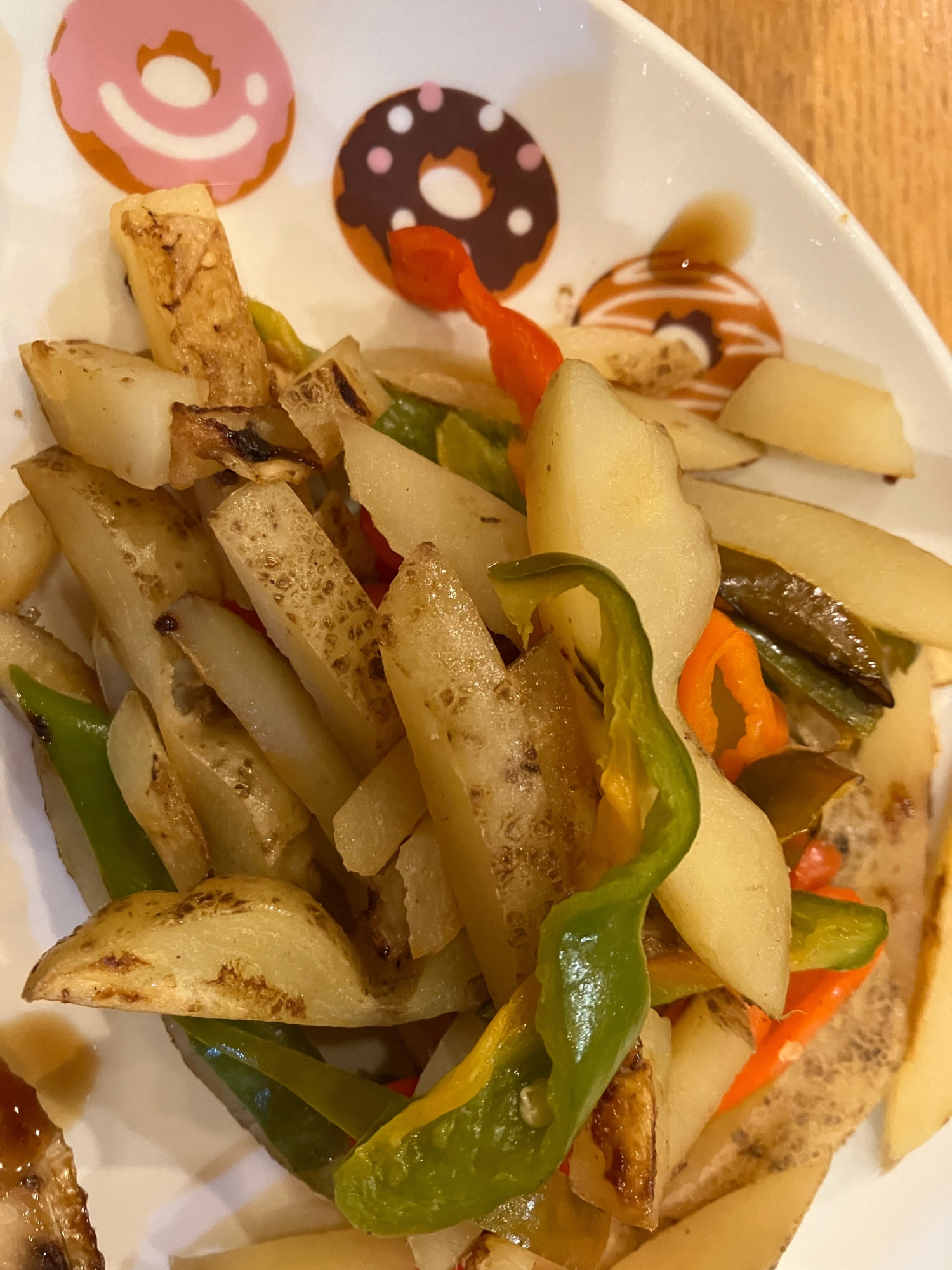 じゃがいもとピーマンの中華炒め