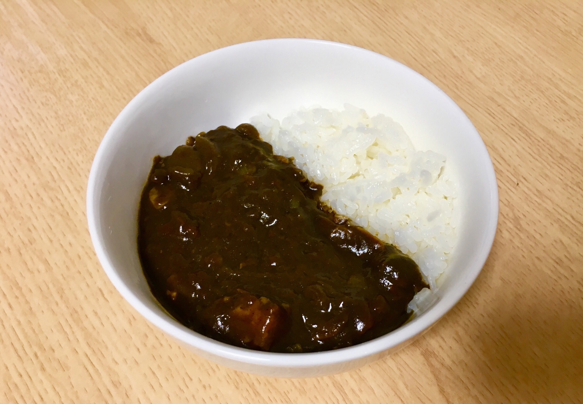 お手軽に、イカスミカレー