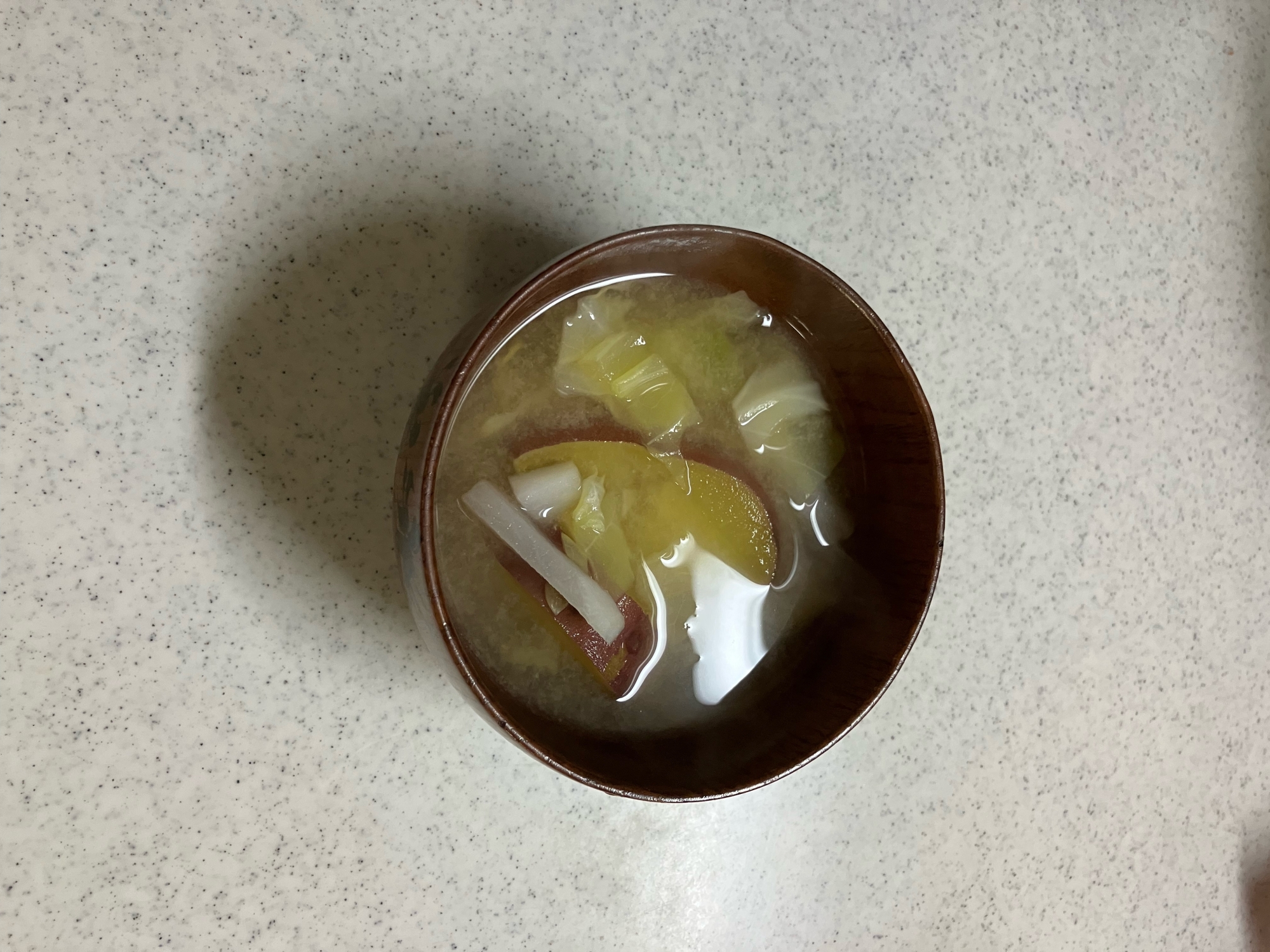 さつまいもと大根•キャベツの味噌汁