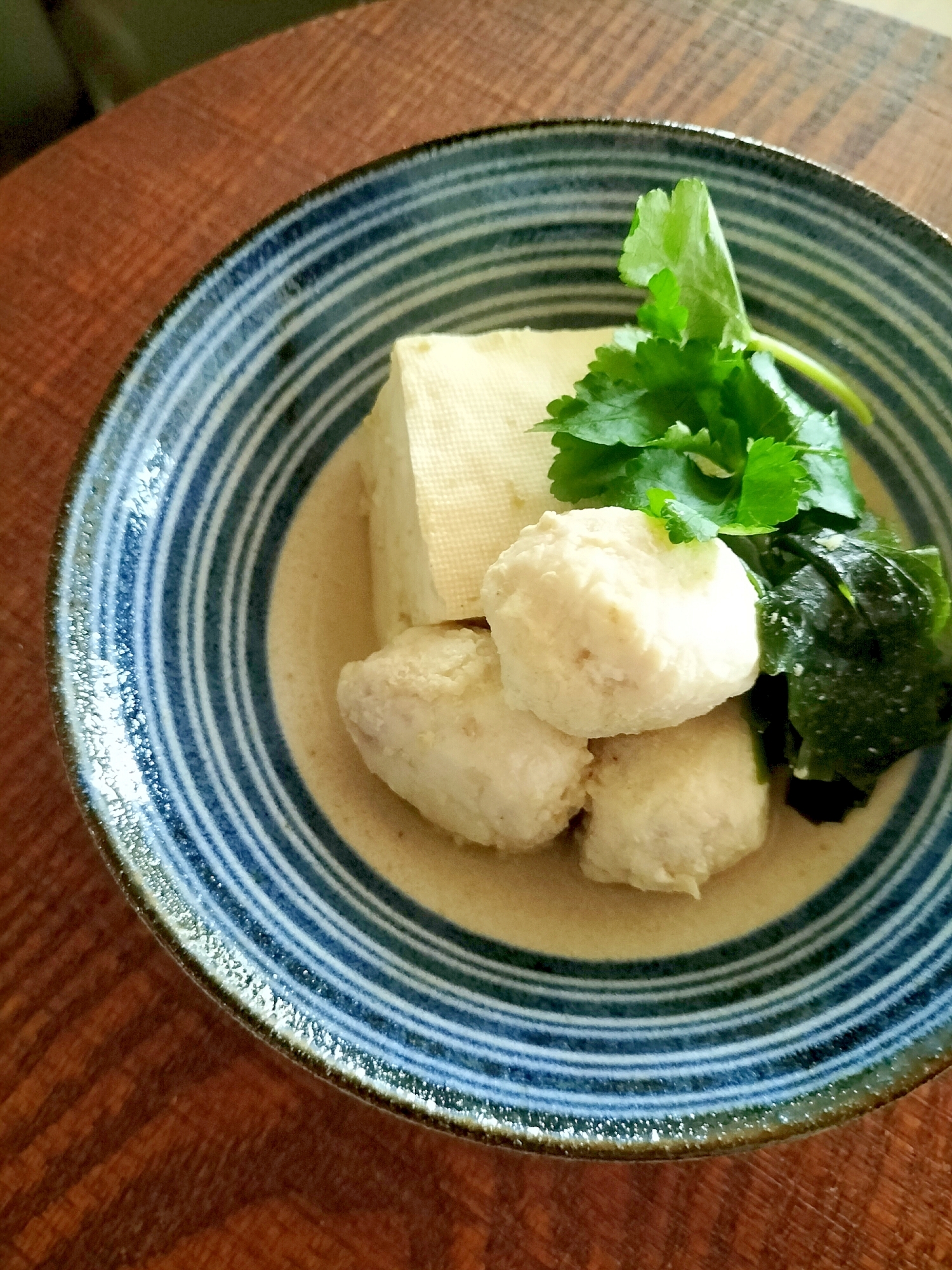 鯛のつみれととうふの昆布だし煮♪