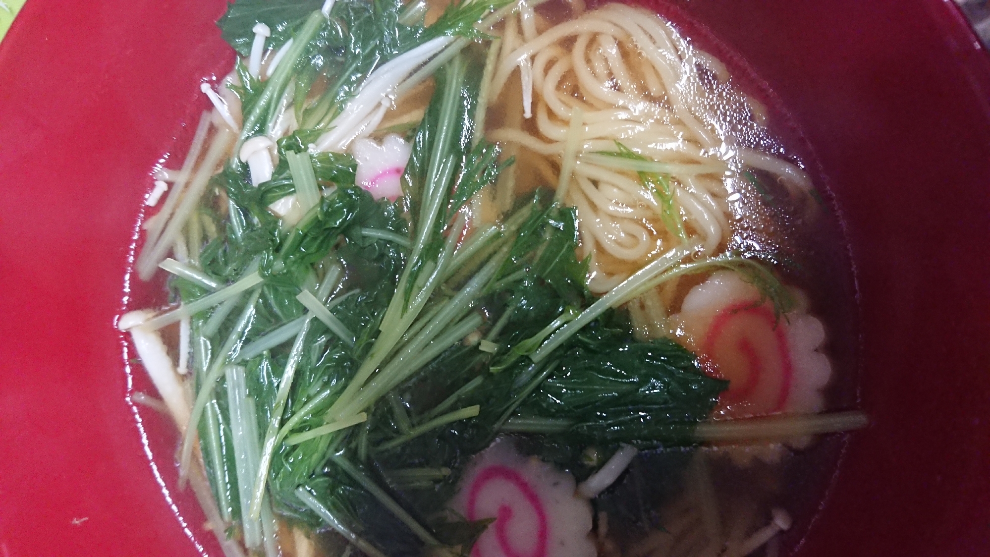 水菜なるとラーメン