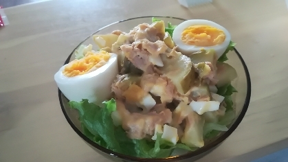 ソーセージの代わりにツナですが、美味しかったです