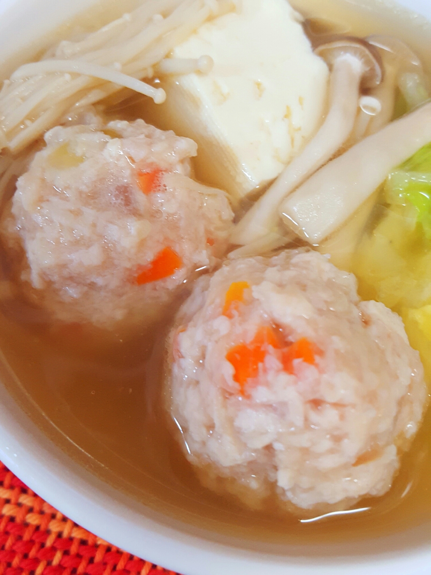 鍋に！ふわふわ鶏団子のタネ♪♪